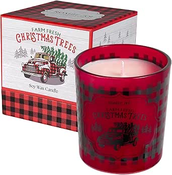 Red holiday candle