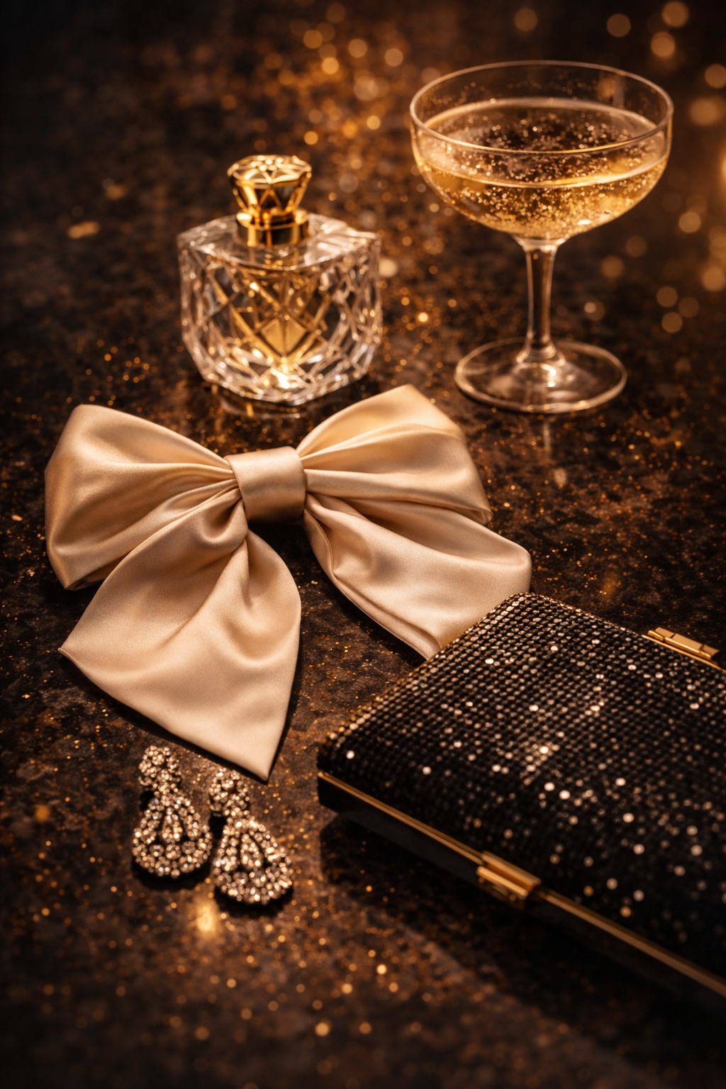 Elegant New Year’s Eve glam details