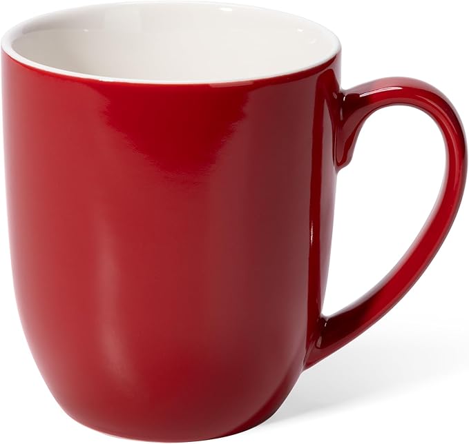 Red ceramic mug