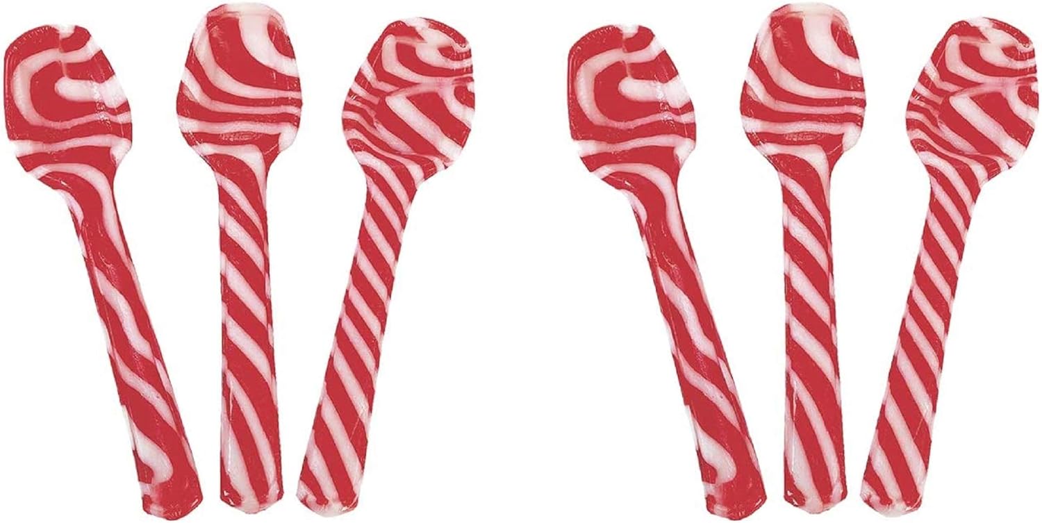 Peppermint candy cane spoons